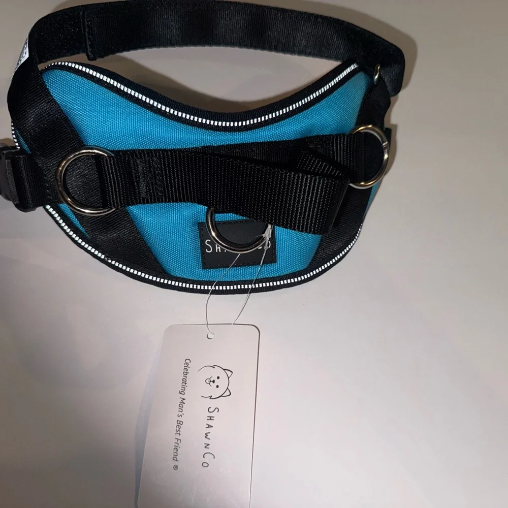 NWT ShawnCo Dog Adjustable No Choke Harness W/3 Leash Clip Reflective Strip - Picture 1 of 7